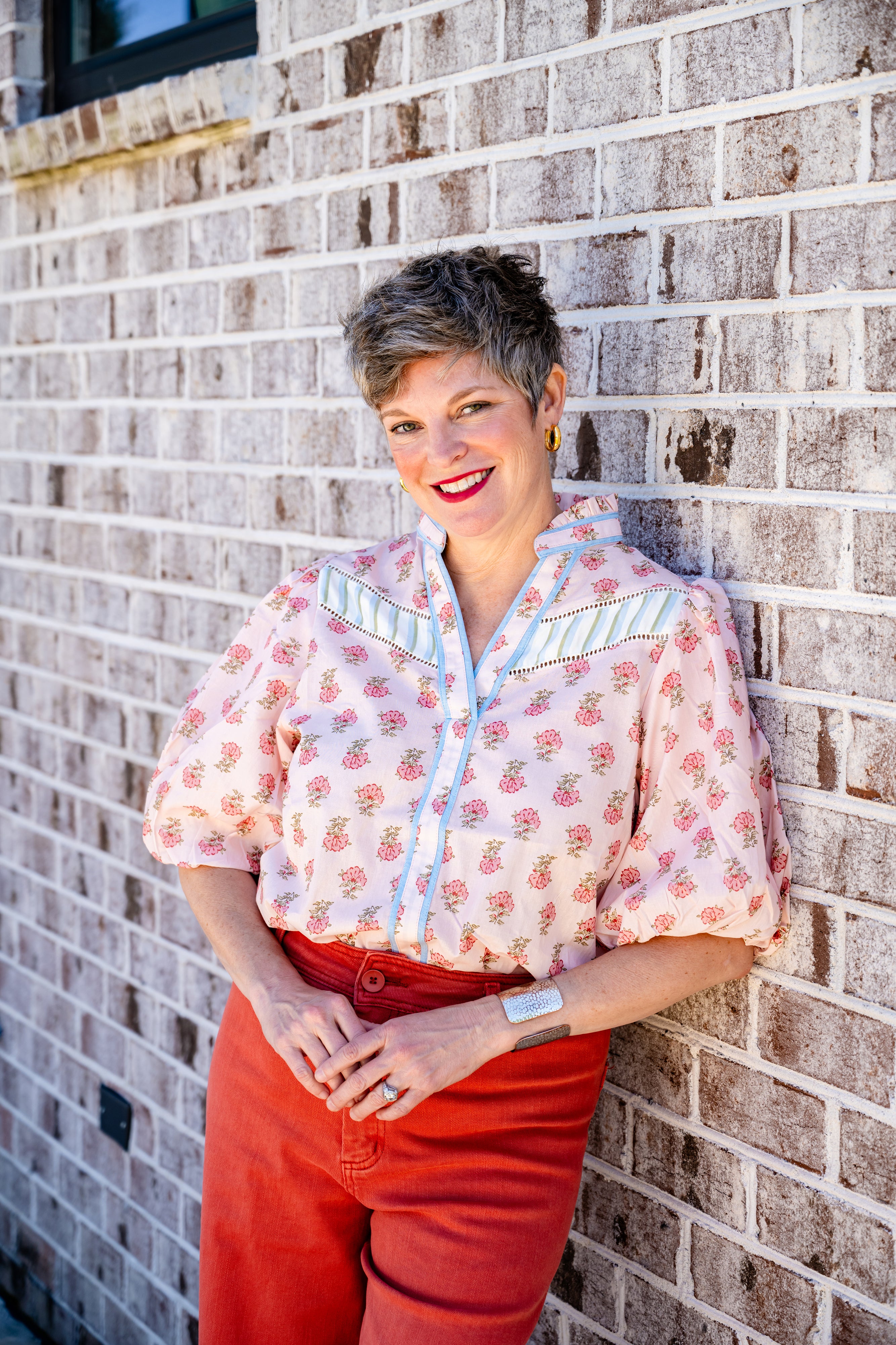 Floral Puff Sleeve Top