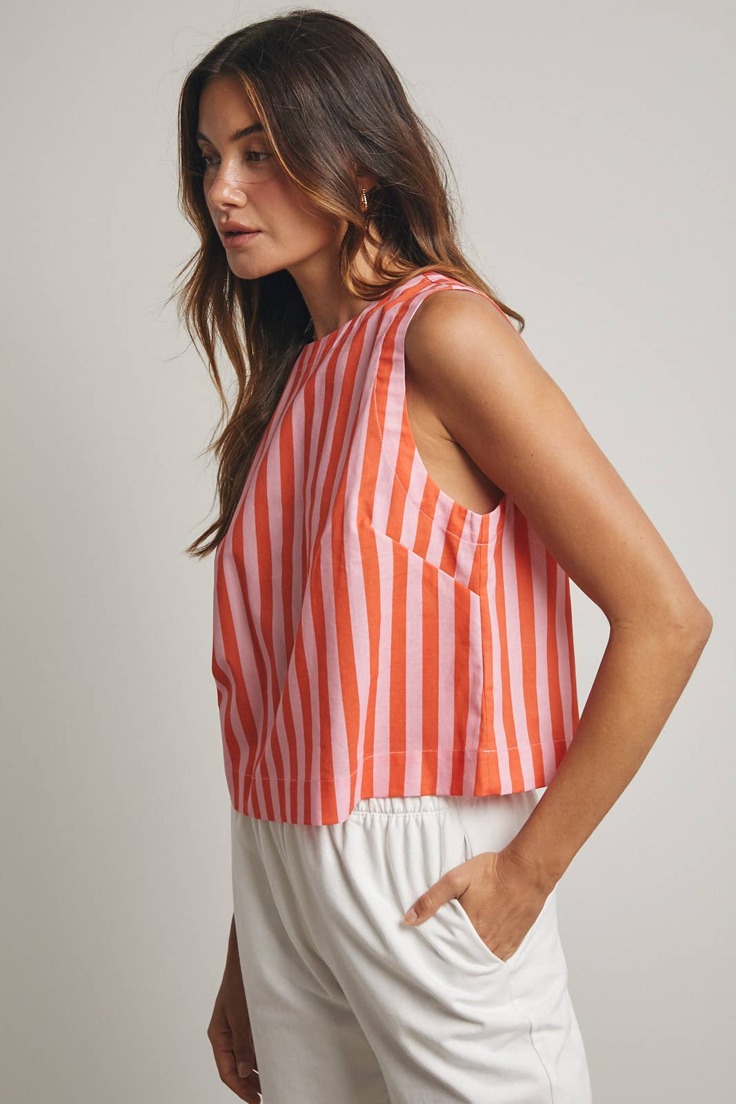 STRIPED TANK TOP / WL25-12083T